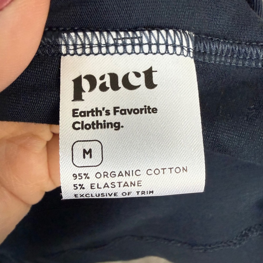 Pact Navy Organic Luxe Essential Swing Cardigan Open Size Medium - Picture 15 of 15